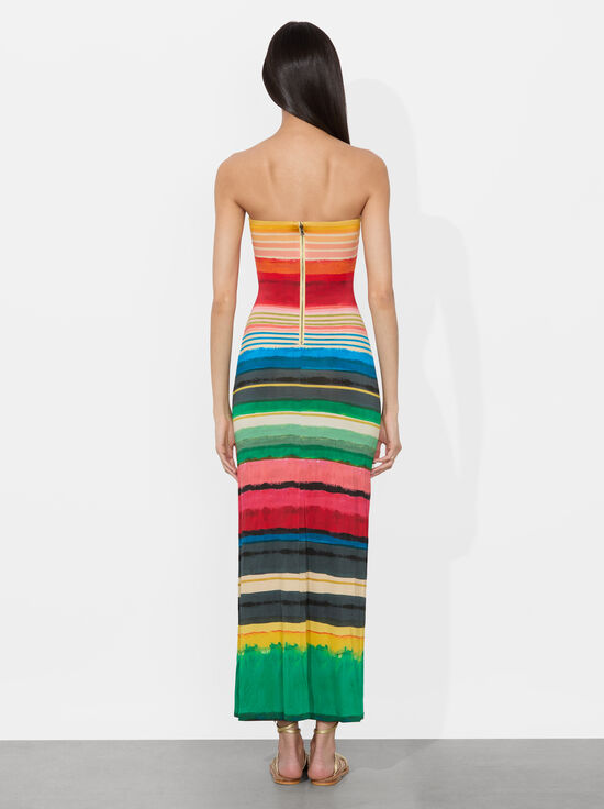 RAINBOW REEF-DELORA STRAPLESS MAXI DRESS