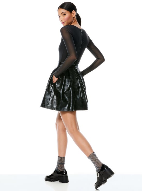 CHARA VEGAN MINI DRESS