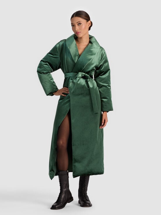 GREEN MYSTIQUE-IMA PUFFER COAT