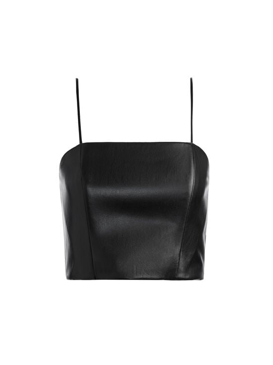 BLACK-PEARLE VEGAN BUSTIER