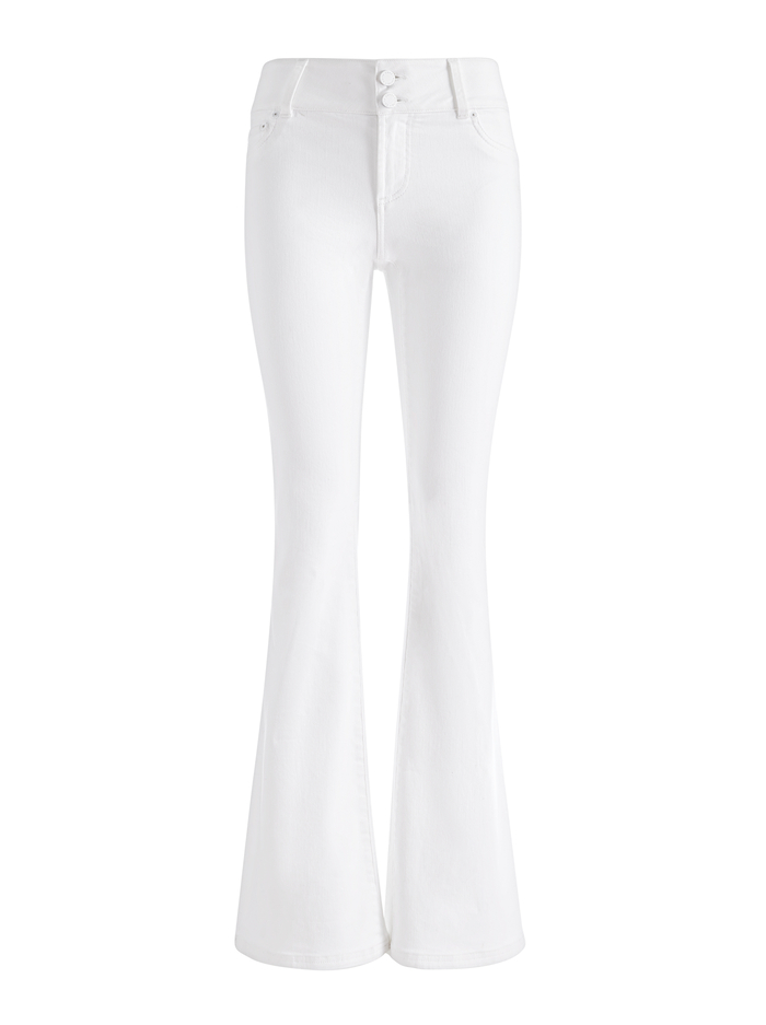 STACEY LOW RISE BELL BOTTOM JEAN - WHITE image 5 - ALICE + OLIVIA