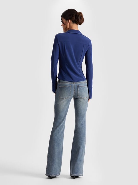 INDIGO-FREYA FITTED TOP