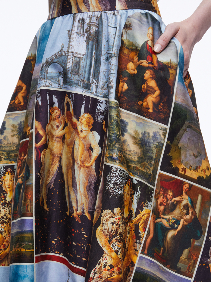 EARLA HIGH WAISTED MIDI SKIRT - SUNDAY DREAMING image 3 - ALICE + OLIVIA