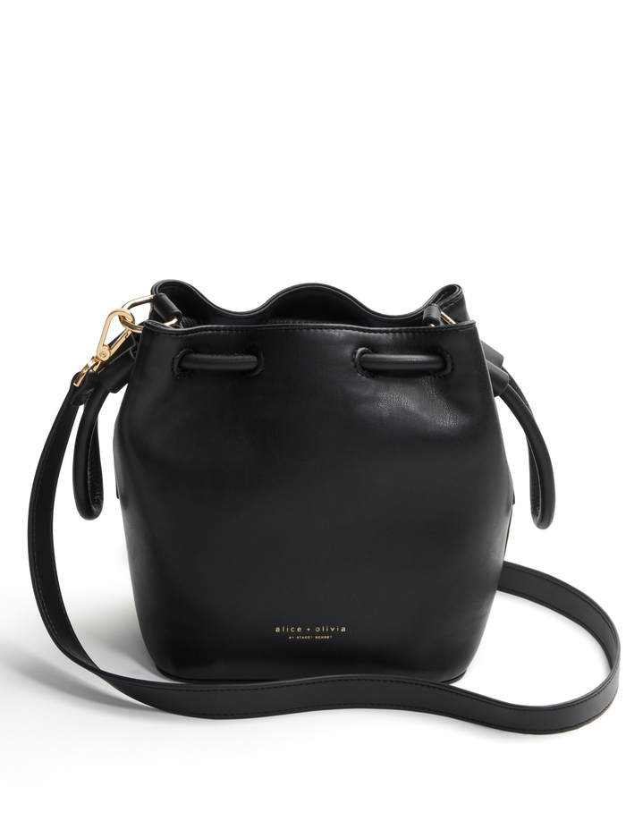 STACEFACE BUCKET BAG - BLACK/OFF WHITE MULTI image 1 - ALICE + OLIVIA