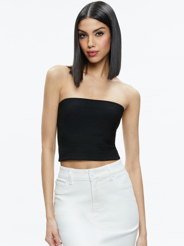 ALISON FULL LENGTH TUBE TOP - BLACK - Alice And Olivia