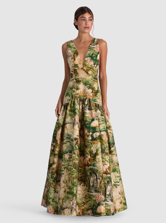 TERRAIN LG-LILA STRUCTURED GOWN