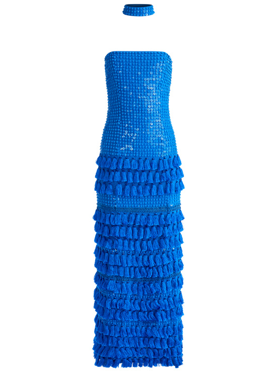 TRUE BLUE-GEORGIE EMBELLISHED GOWN
