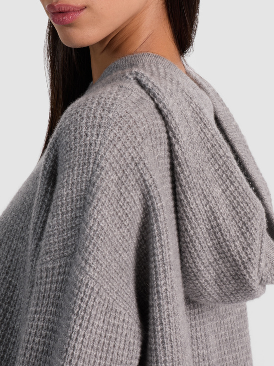 MEDIUM HEATHER GREY-EMMANUELLE CASHMERE HOODIE