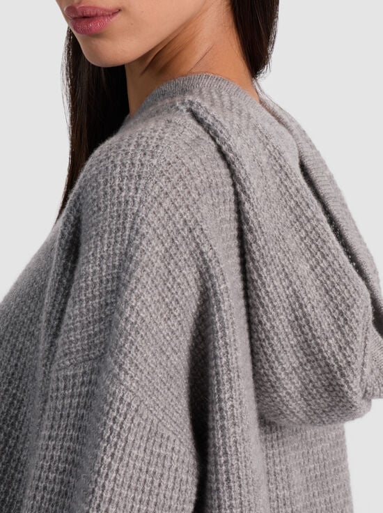 MEDIUM HEATHER GREY-EMMANUELLE CASHMERE HOODIE