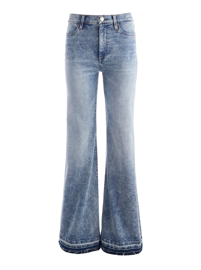 BEAUTIFUL HIGH RISE FLARE JEAN - ROCKY BLUES image 5 - Alice And Olivia