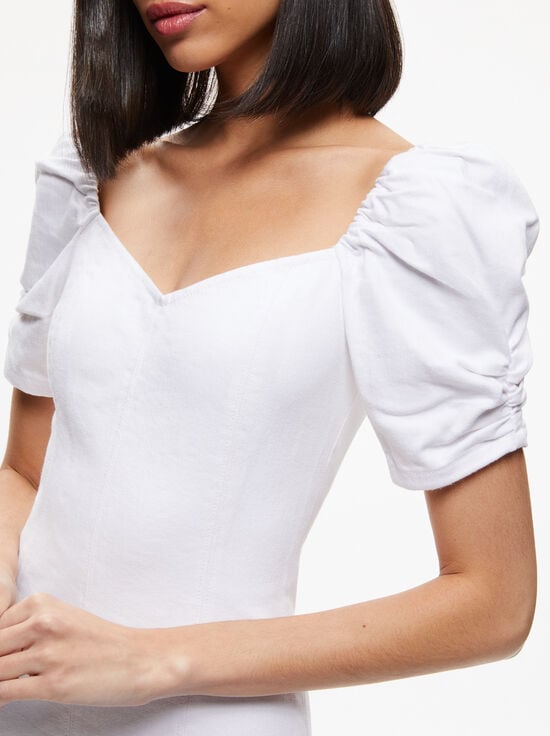 VINTAGE SUGAR-MIMI DENIM MINI DRESS