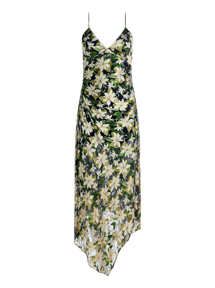 SHAWNA ASYMMETRICAL SLIP DRES - MOONLIGHT FLORAL image 5 - Alice And Olivia