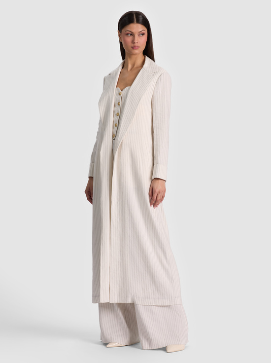 SHELIA LINEN MAXI BLAZER