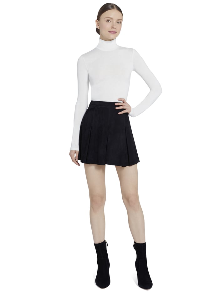 GARRISON SLIM MOCK NECK TOP - CREAM image 2 - Alice And Olivia
