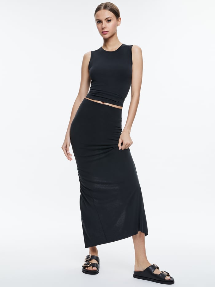KAPPA CROPPED TANK - BLACK image 4 - Alice And Olivia