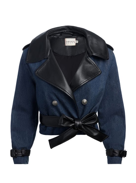 CLEMENTINE TINT-KEITH CROPPED DENIM TRENCH