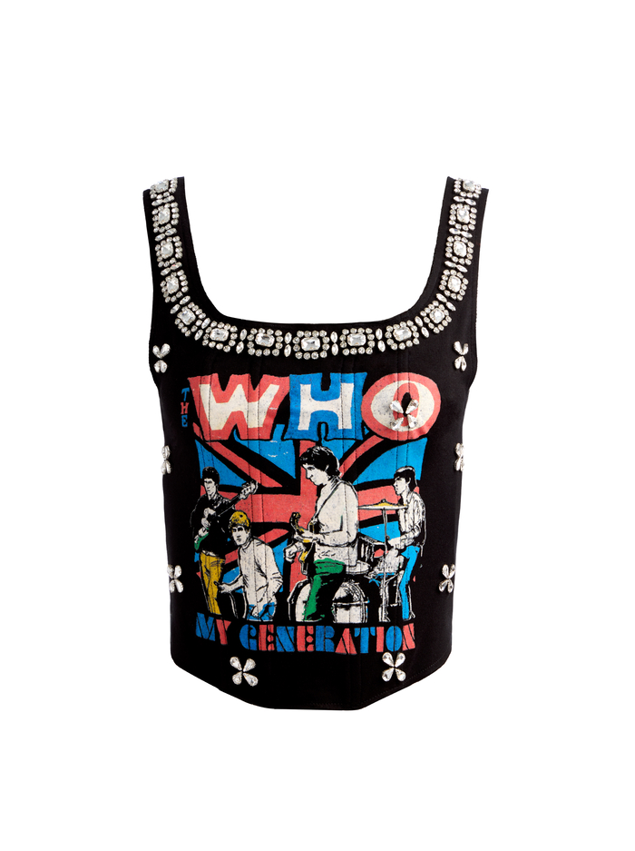 BRESLIN BAND TEE CORSET - THE WHO image 5 - Alice And Olivia