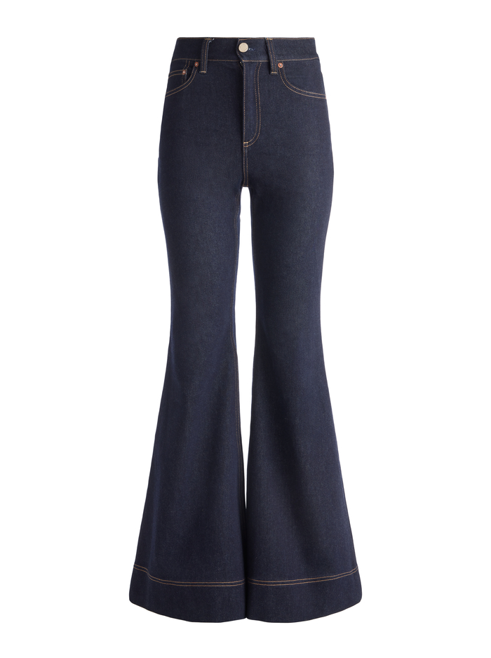 SB HIGH RISE BELL JEAN - DARK RINSE image 5 - Alice And Olivia