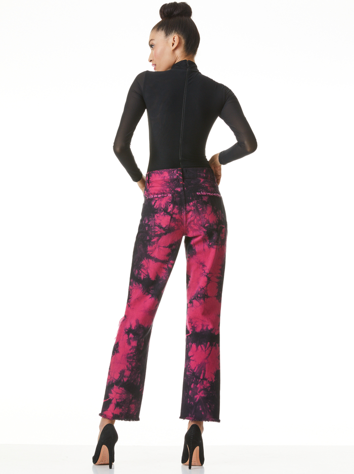 GENEVIEVE TIE DYE BAGGY JEAN - TIE DYE image 1 - ALICE + OLIVIA