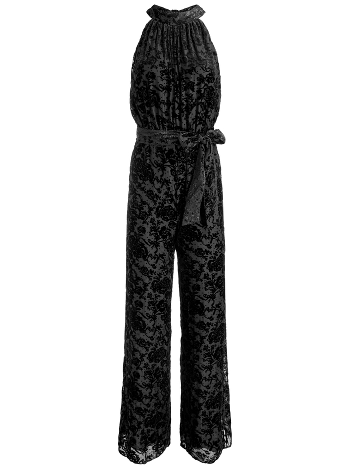 THELMA JUMPSUIT - ROMANCE BLACK image 5 - Alice And Olivia