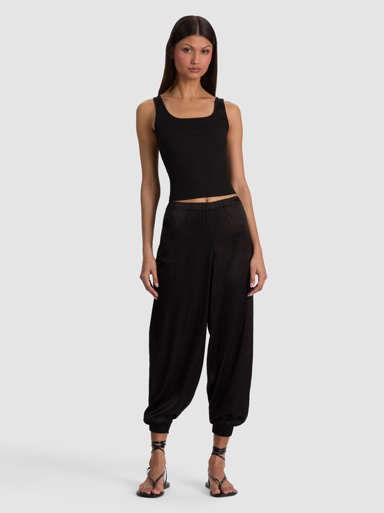 BLACK-DECLAN PULL ON GENIE PANT