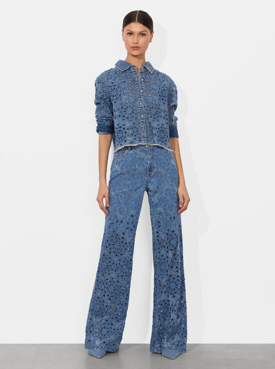 AVERY BLUE-WEEZY LASERCUT JEAN