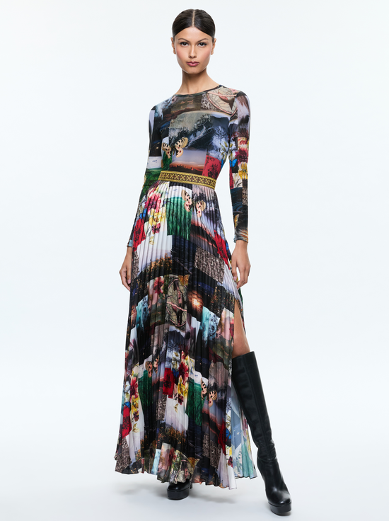 Ivey Maxi Dress In Eco Fusion | Alice + Olivia Ivey Maxi Dress In Eco Fusion | Alice + Olivia