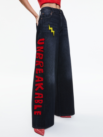 MAYA CHARCOAL BLACK-A+O X BASQUIAT TRISH JEAN