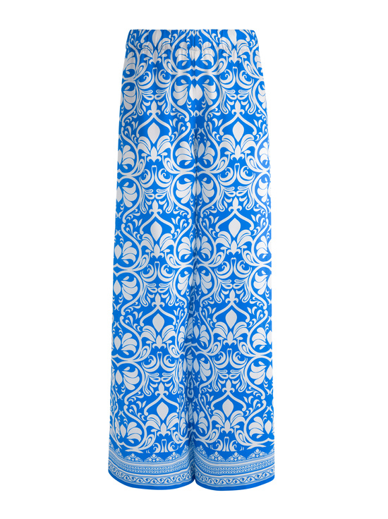 SOIREE TRUE BLUE-KEEGAN PULL ON WIDE LEG PANT