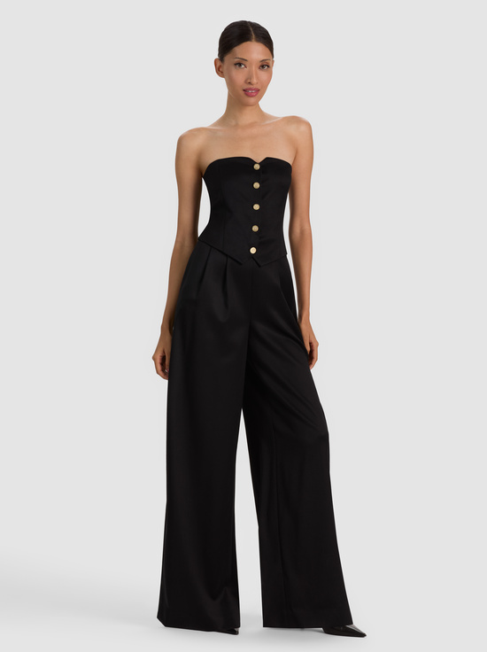 KELCEY STRAPLESS WOOL JUMPSUIT