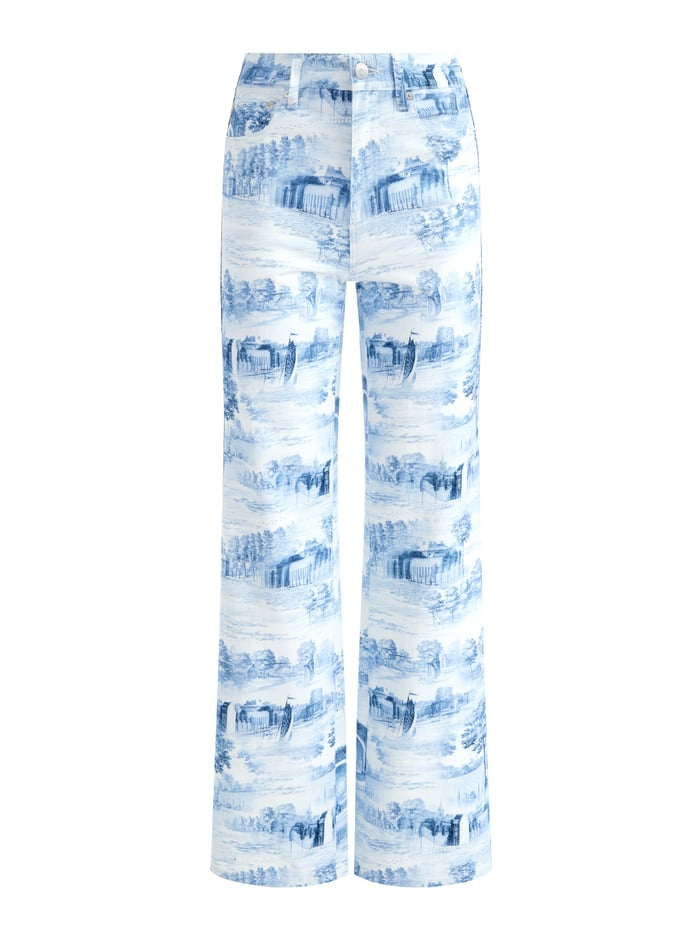 WEEZY PRINTED JEAN - CHATEAU image 6 - Alice And Olivia