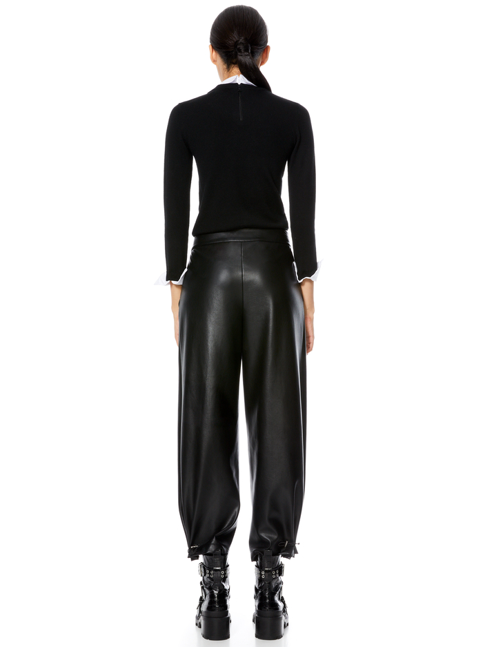 PORLA COLLARED SWEATER - BLACK/WHITE image 1 - ALICE + OLIVIA