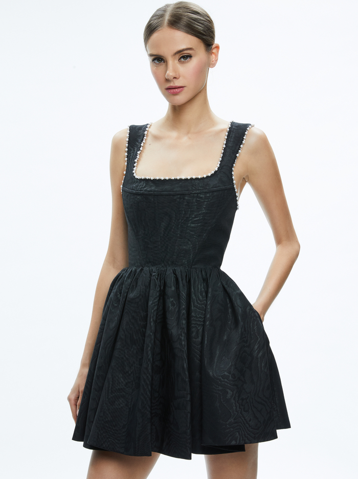 GUINEVERE BUSTIER MINI DRESS - BLACK image 2 - Alice And Olivia