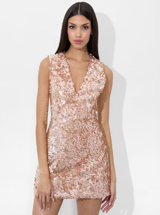 PEARL BLUSH-PACEY MINI DRESS