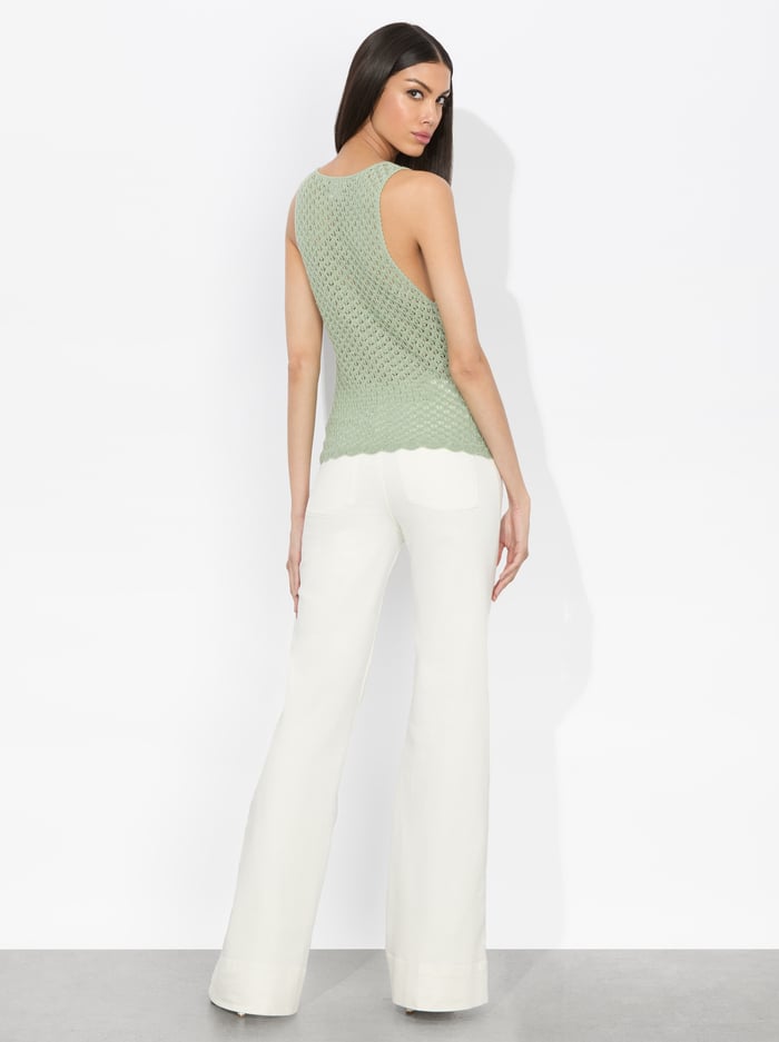ANNALISE POINTELLE TANK - SAGE image 2 - Alice And Olivia