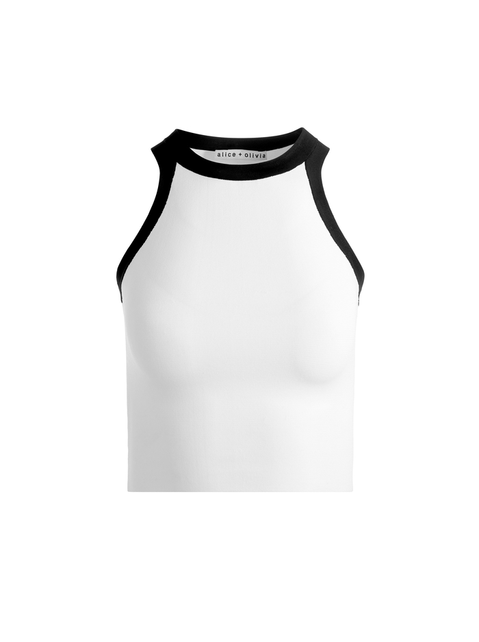 RYDEL TANK - SOFT WHITE/BLACK image 5 - Alice And Olivia