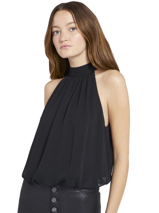BLACK-MARIS HALTER TOP
