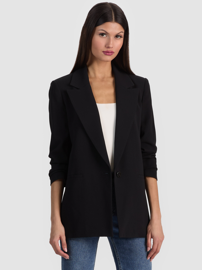 DENNY BOYFRIEND BLAZER - BLACK - ALICE + OLIVIA