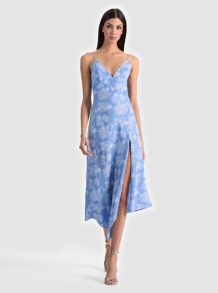JULIETTA MIDI SLIP DRESS - CAROLINA BLUE image 4 - ALICE + OLIVIA