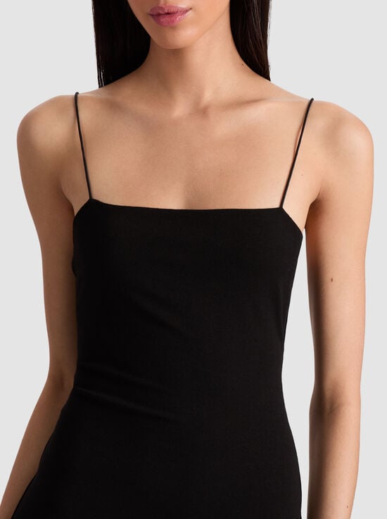 BLACK-FIFI MIDI DRESS