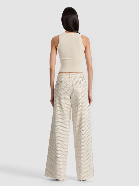 OFF WHITE-AMAZING EMBELLISHED JEAN