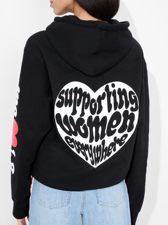 BLACK-WE HEART LA HOODIE