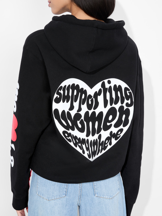 BLACK-WE HEART LA HOODIE