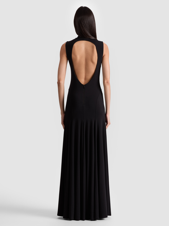 AUGUSTA OPEN BACK MAXI DRESS - BLACK image 2 - Alice And Olivia