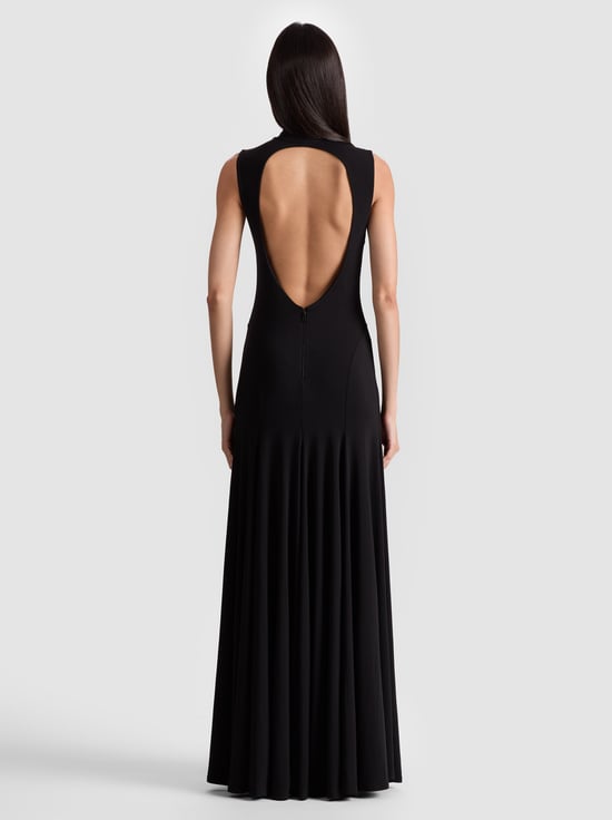 BLACK-AUGUSTA OPEN BACK MAXI DRESS