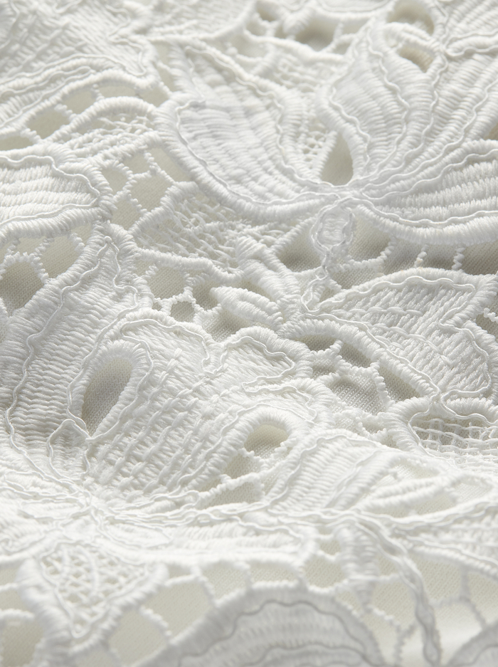 DANIELLE LACE FRONT TANK - OFF WHITE image 1 - Alice And Olivia