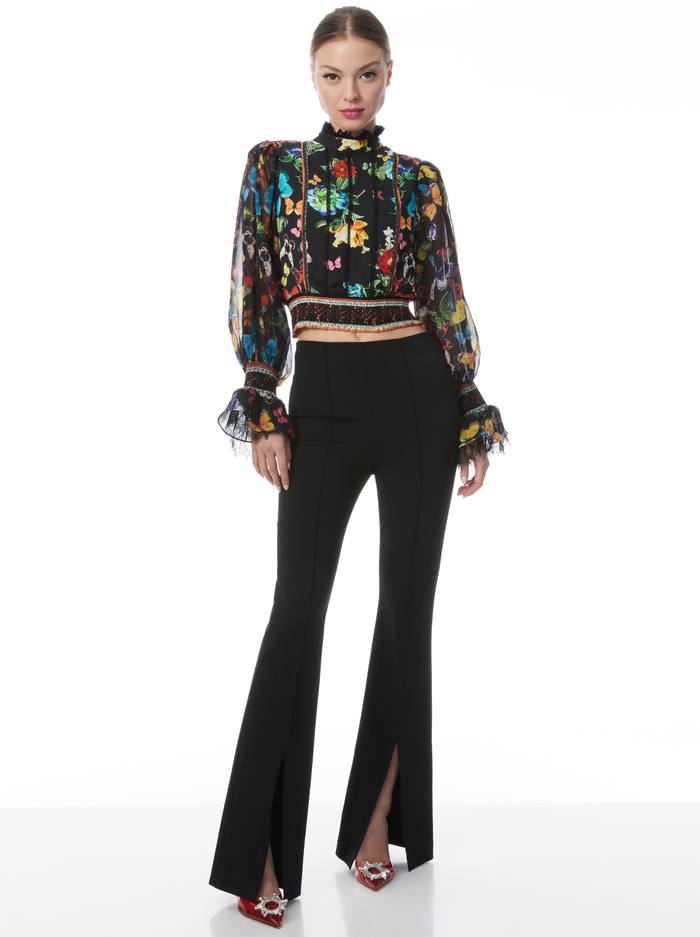CAMREIGH BLOUSON SLEEVE BLOUSE - ATRIUM FLORAL SM image 2 - Alice And Olivia