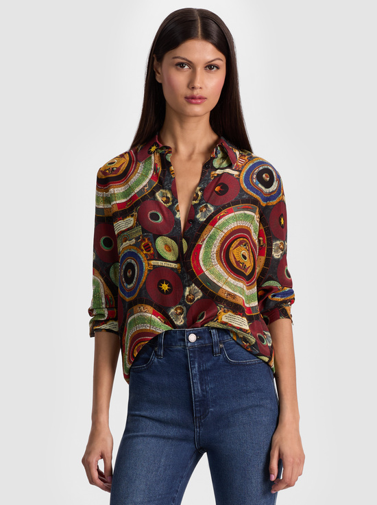 HANDS OF TIME-WILLA SILK BLOUSE