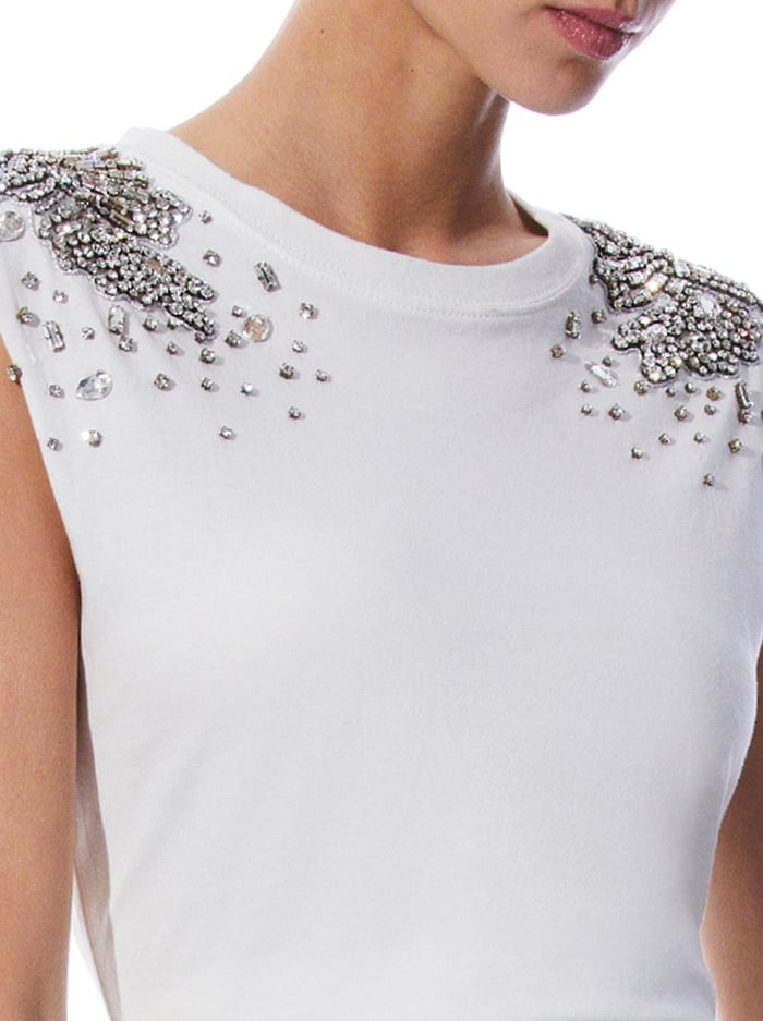 MICAH MUSCLE TANK - WHITE image 3 - Alice And Olivia