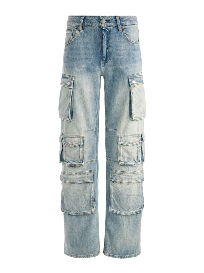 OLYMPIA CARGO JEAN - SIERRA VINTAGE BLUE image 5 - Alice And Olivia